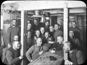 The crew of the Endurance following some severe haircuts